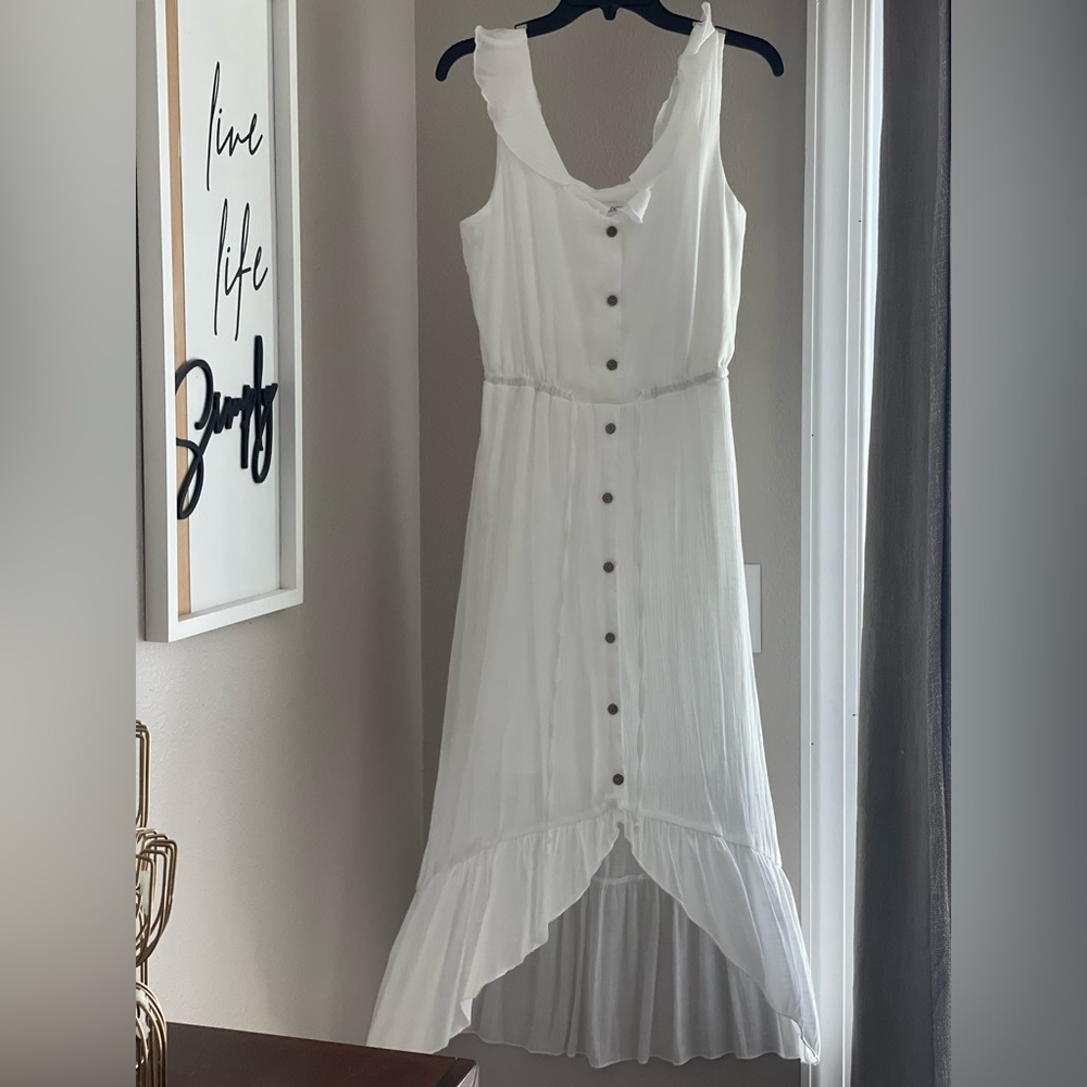 White Flowy Summer Dress